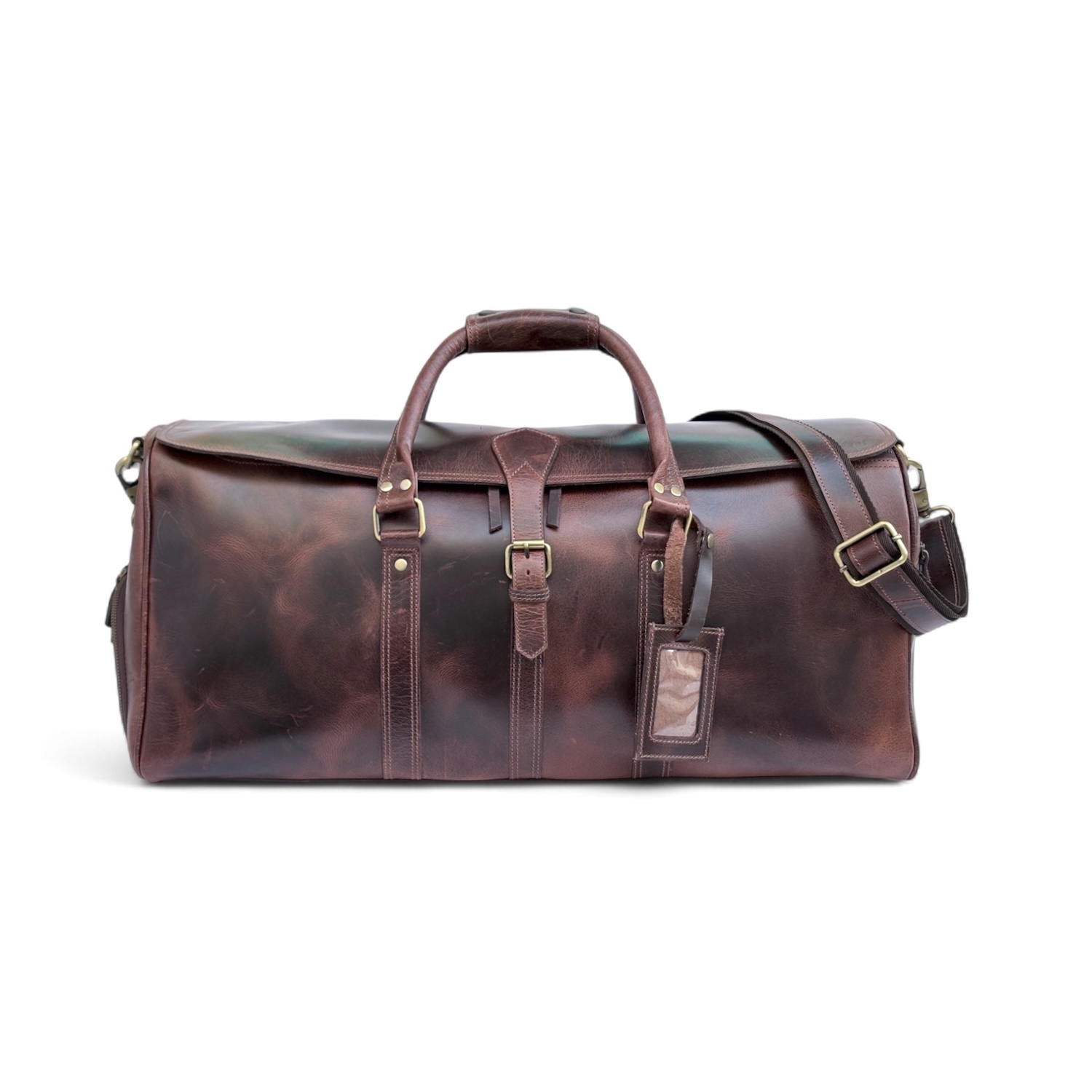 Hunter Leather Shoe Bag for Travel view 2