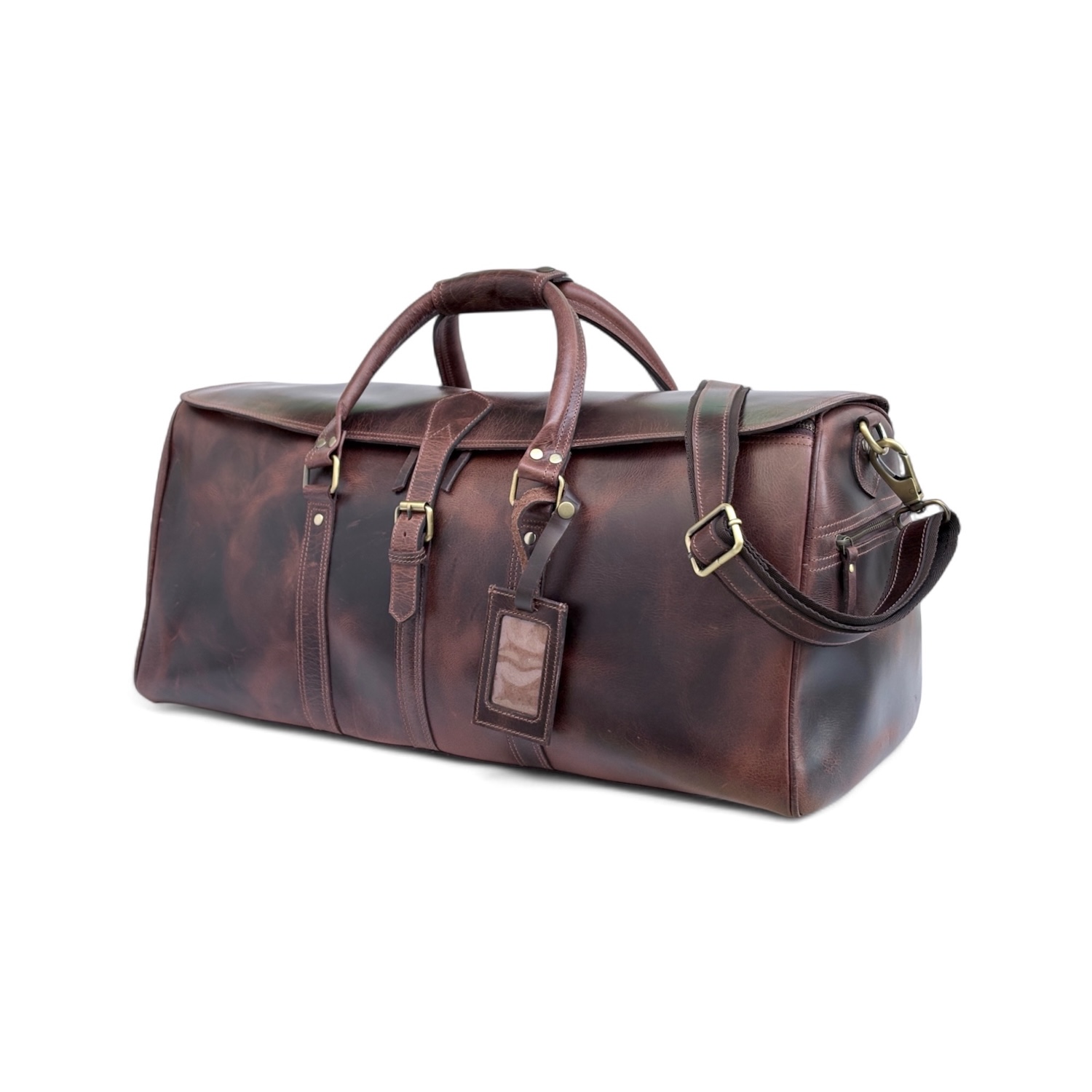 Hunter Leather Shoe Bag for Travel view 3