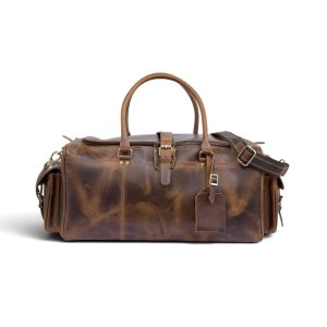 Hard Wax Mens Leather Weekend Bag