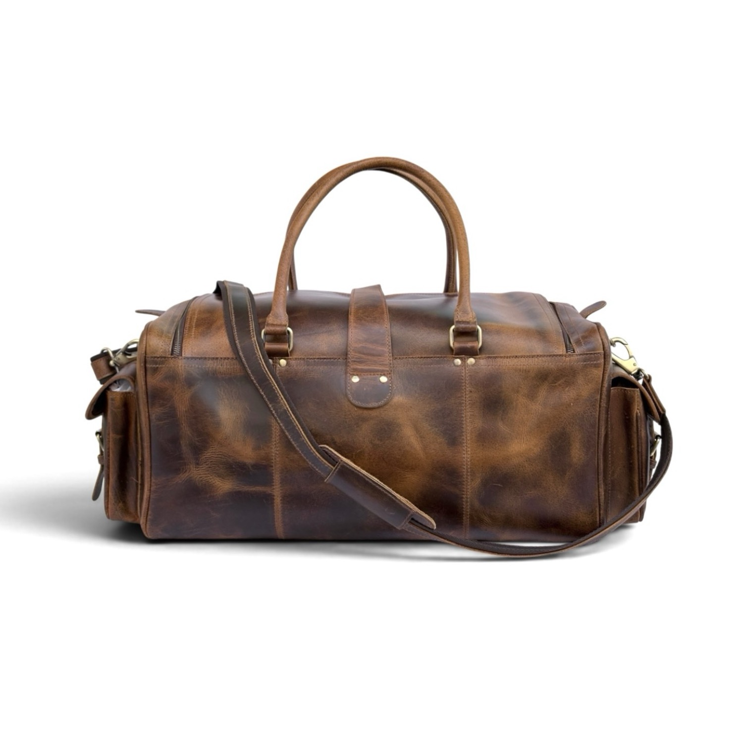 Hard Wax Mens Leather Weekend Bag view 2